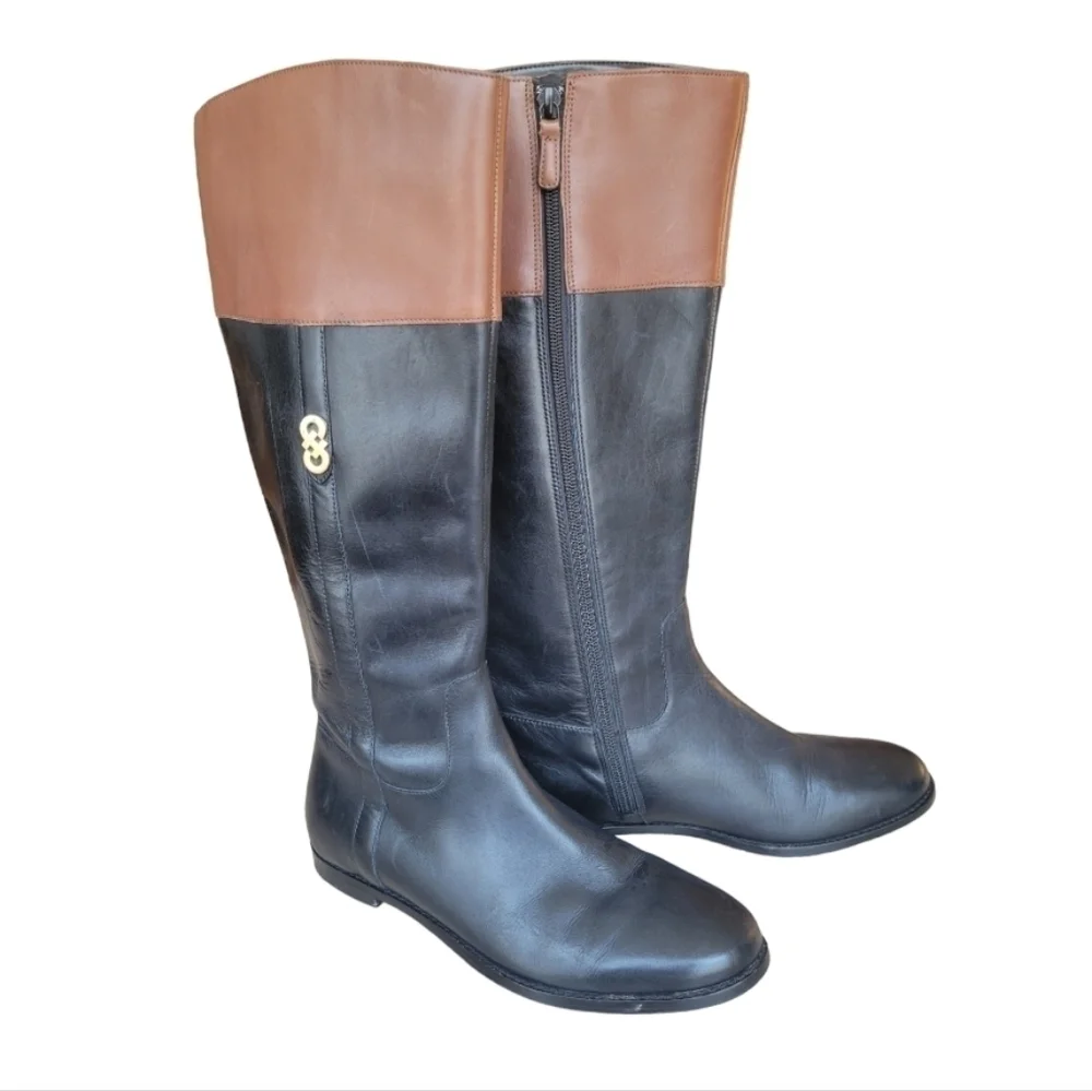 Cole‎ Haan Rigby Leather Riding Boots Size 6 1/2 B